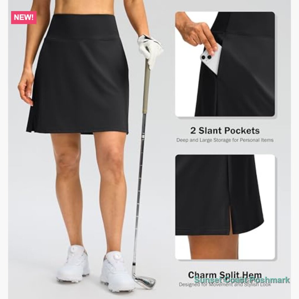Polyester Elastane Skort With 3 Pockets High Wais… - image 3